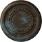 Ekena Millwork Federal Roped Small Ceiling Medallion (Canopies up to 6"), 12 5/8"OD x 1 1/8"P, Bronze Blue Patina CM12FEBBS - alternate 1